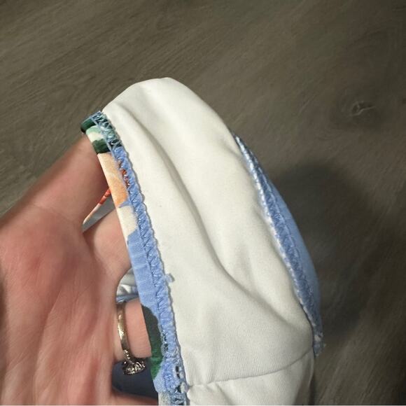 Cupshe NWT Bikini Bottom Girls'‎ Small Blue Pink Floral Print Tie Side Swimwear - Picture 5 of 5